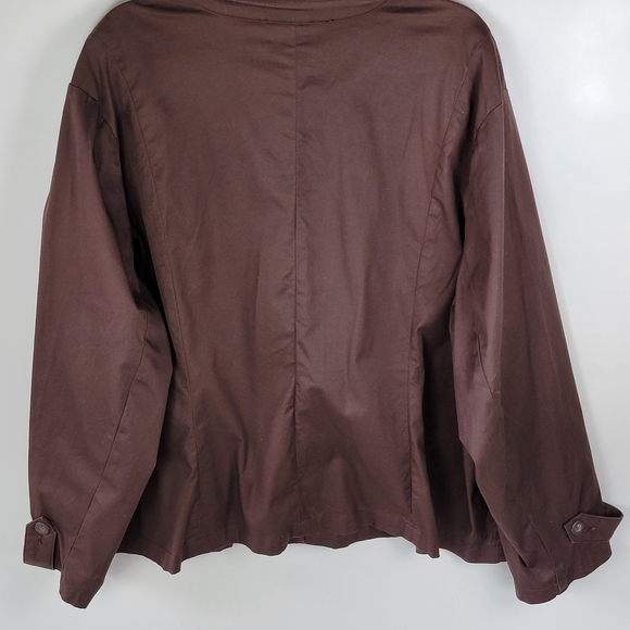 Lane Bryant Chocolate Slacks and Button Down Suitcoat with Pockets, EUC, sz 24 - Picture 12 of 13